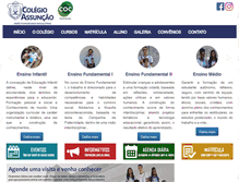 Tablet Screenshot of colegioassuncao.com.br